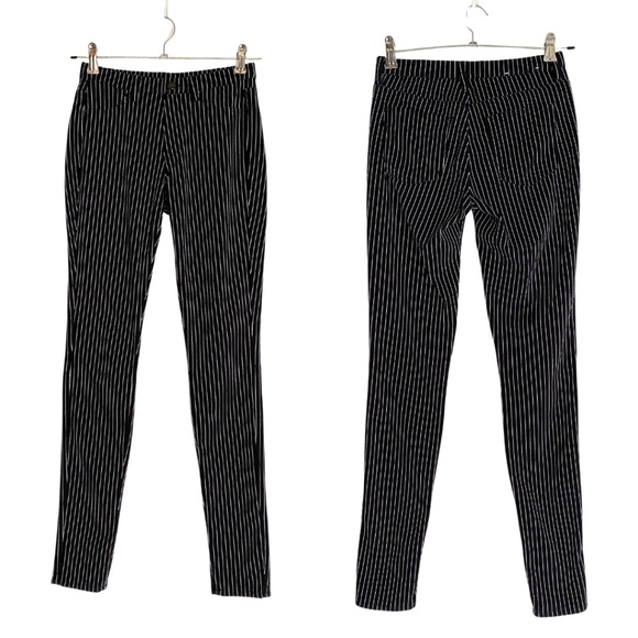 UNIQLO Women’s Black/White Stripe High Waisted Leggings [US XS] - Picture 1 of 12